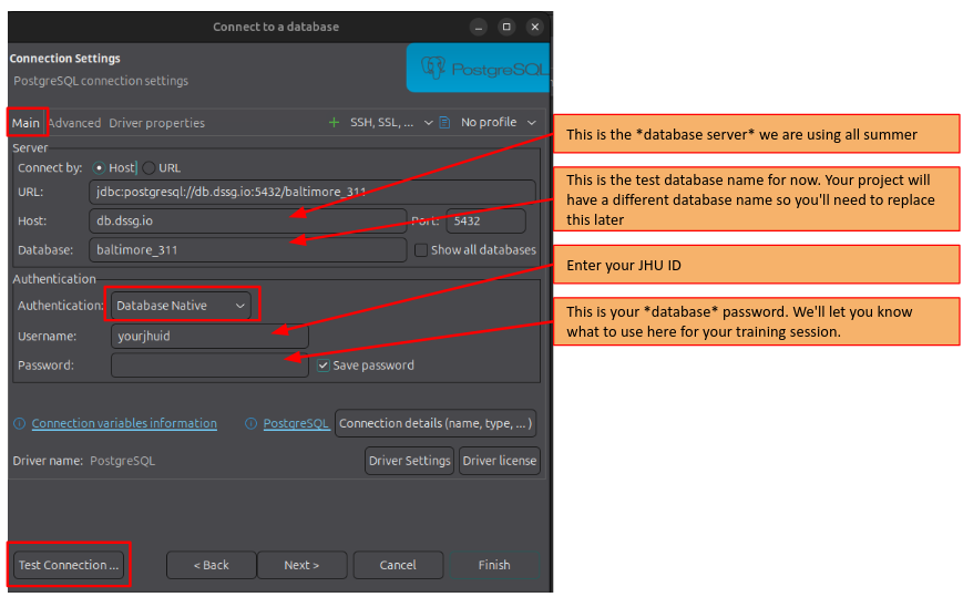 postgres connection details